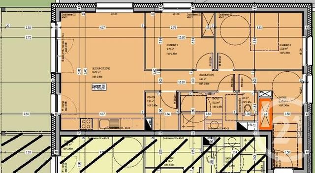 Appartement T3 à louer - 3 pièces - 71.0 m2 - AVANNE AVENEY - 25 - FRANCHE-COMTE - Century 21 Avenir Immobilier