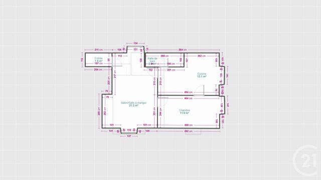 Appartement F2 à vendre BESANCON